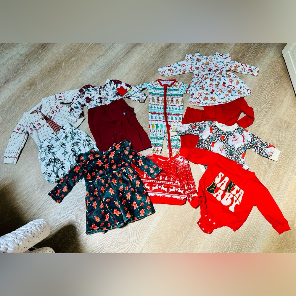 Girls Luxury Brands Christmas Clothes Bundle - EUC - 6-9 month